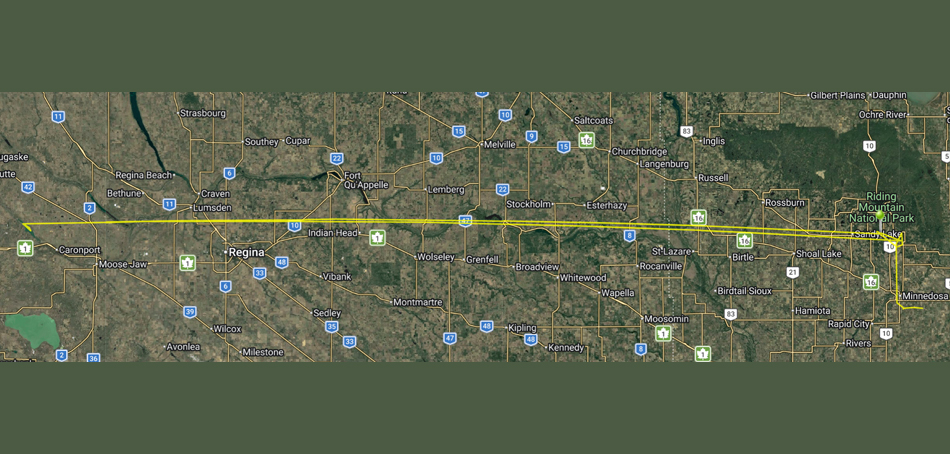 GPS movement map