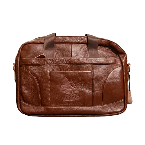 Delta Waterfowl leather computer bag