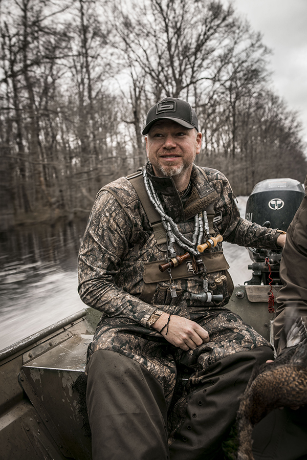 Rusty Creasey joins the presentation panel of the Duck Hunters Stage at the Duck Hunters Expo in Little Rock, AR.