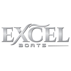 The Excel Boats logo can be seen in a silver metallic gradient.